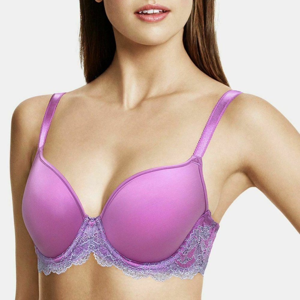 Wacoal Lace Affair Contour Bra Purple 34DD NWT!
